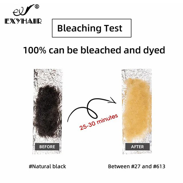 Exyhair 18 inch Tight Afro Kinky Bulk 100% Human Hair for Ideal to Make/ Repair Afro Hair Braids, Dreadlocks Extension, Afro Twist with Crochet Hook