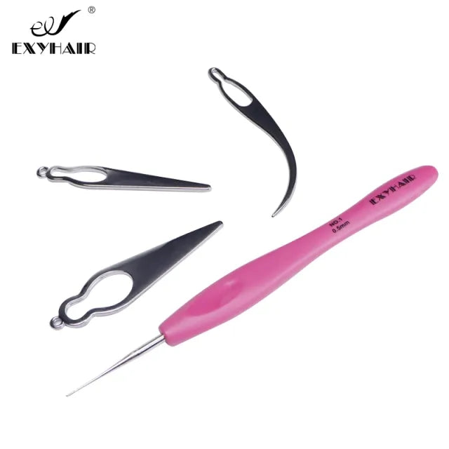 Exyhair Dreadlock Crochet Hook for Hair Dreadlock Needle Tool for Braid Craft Dread Locks Crochet Needles 0.5mm