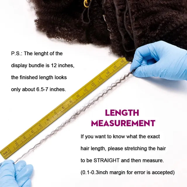 Exyhair Afro Kinky Bulk for Weaving in 100% Human Hair 4B 4C Hair Extensions 120g One Bundle Hair Weave Human Hair Bundles