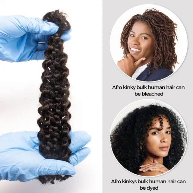 Exyhair Spring Twist Crochet 100% Human Hair Bulk Curly Texture for Faux Locs Spring Twist Hair Passion Twist Hair Butterfly Locs Crochet Hair