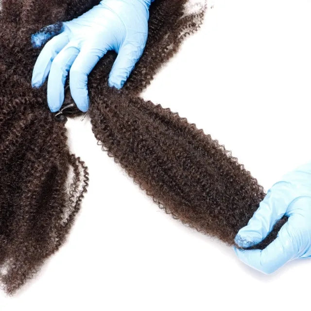 Exyhair Afro Kinky Bulk for Weaving in 100% Human Hair 4B 4C Hair Extensions 120g One Bundle Hair Weave Human Hair Bundles