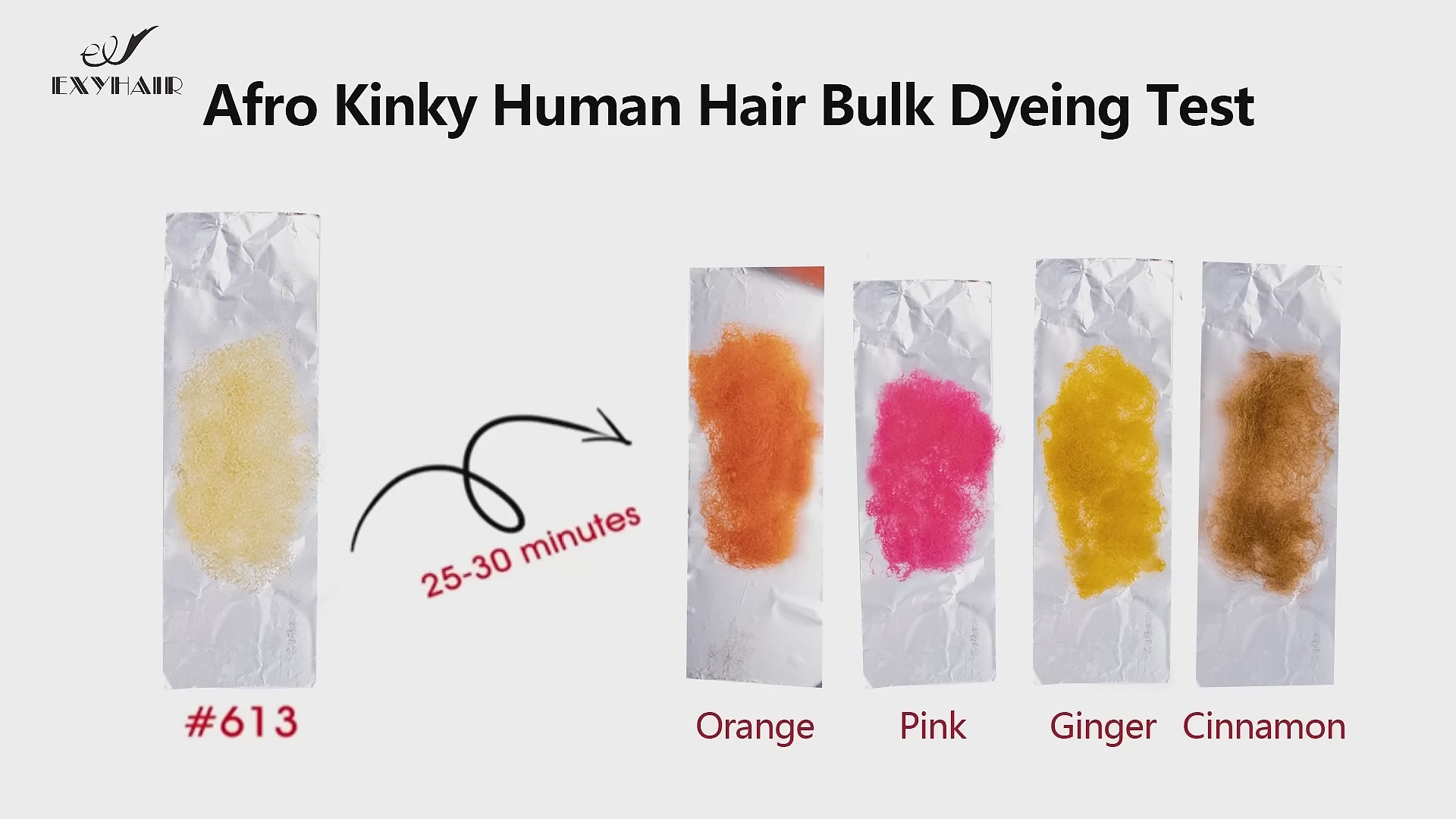 Exyhair #613 Tight Afro Kinky Bulk Human Hair for Draedlock Extensions, Repair Locs, Twists and Braids