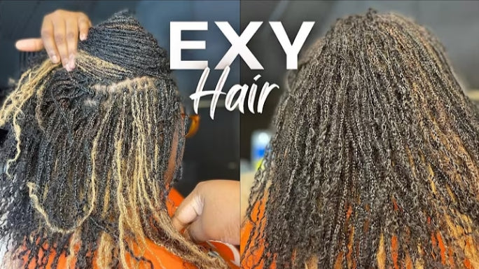 Micro Twist Loc Extensions Using Afro Kinky Bulk