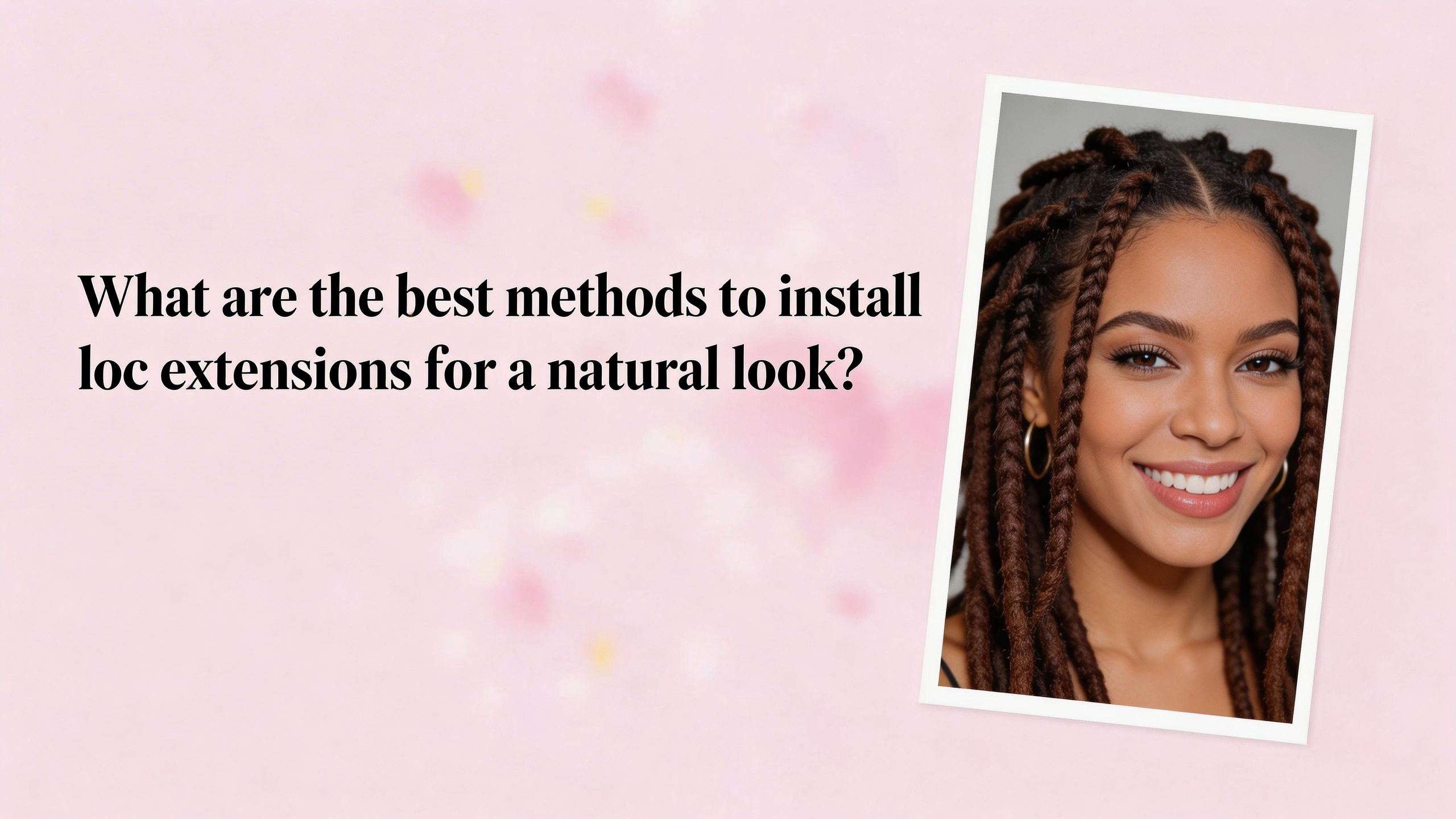 What are the best methods to install loc extensions for a natural look?