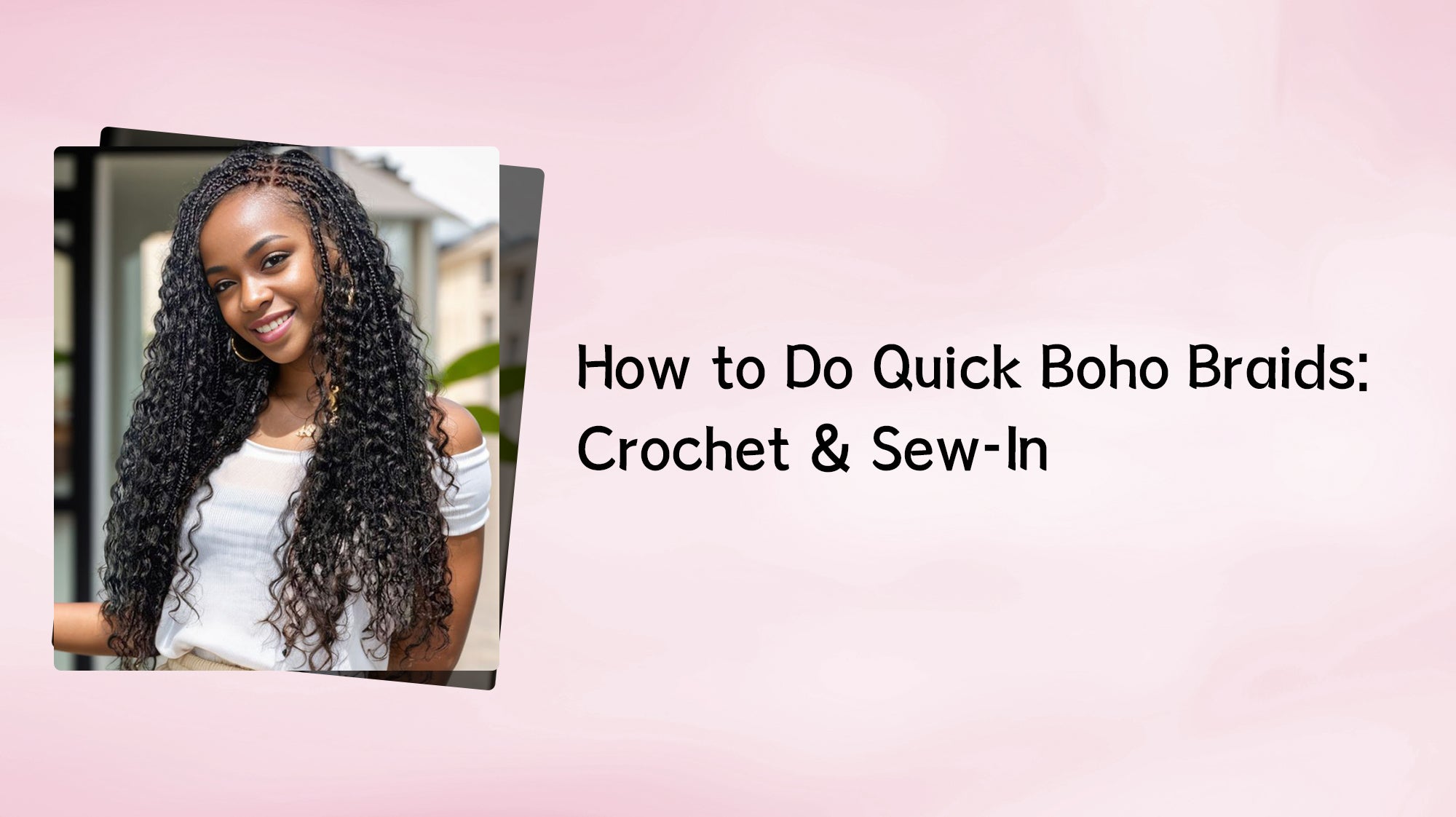 How to Do Quick Boho Braids: Crochet & Sew-In