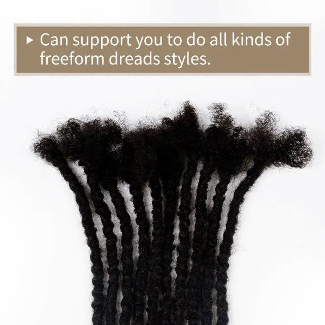 Textured Locs Afro Kinky 100% Human Hair (Free crochet hook + Free shipping)