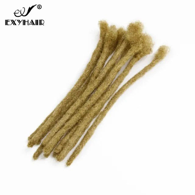 Color #27 High Quality Afro Kinky Human Hair Crochet Dreadlock Extensions ( Free crochet hook + Free shipping)