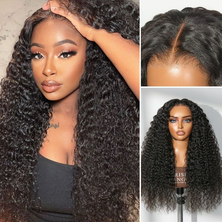 Exyhair Body Wave Lace Frontal Wig 180% density Virgin Human Hair  Natural Color
