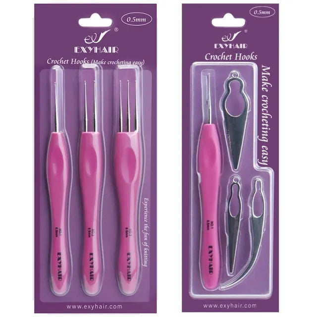 Exyhair Luxury Hair Styling & Care Gift Set Crochet Hook