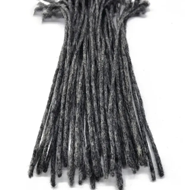 Exyhair Salt and Pepper High Quality Afro Kinky 100% Human Hair Crochet Dreadlock Extensions