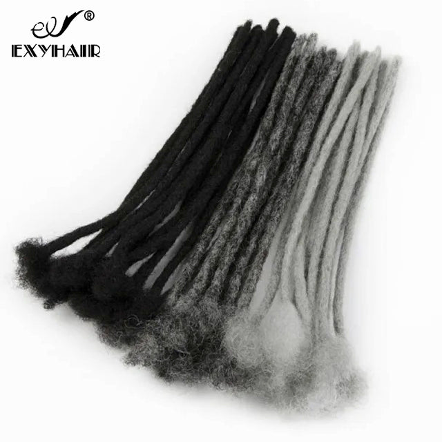 Exyhair Afro Kinky Human Hair Crochet Dreadlock Extensions Color customization ( Free Shipping + Free Crochet hook)