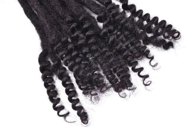 Exyhair Culture locs with curly ends Afro Kinky Human Hair Crochet Dreadlock Extensions (Free crochet hook + Free shipping)