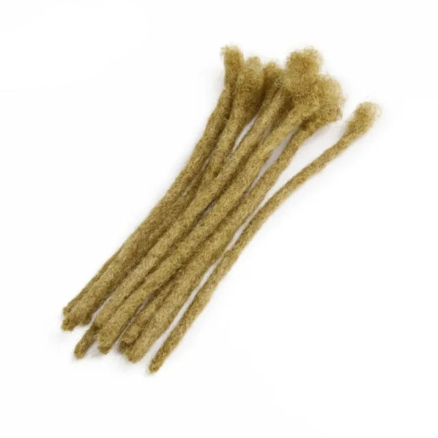 Exyhair Color 27 Afro Kinky Human Hair Loc Extensions High Quality Crochet Dreadlocks with Free Hook and Free Shipping