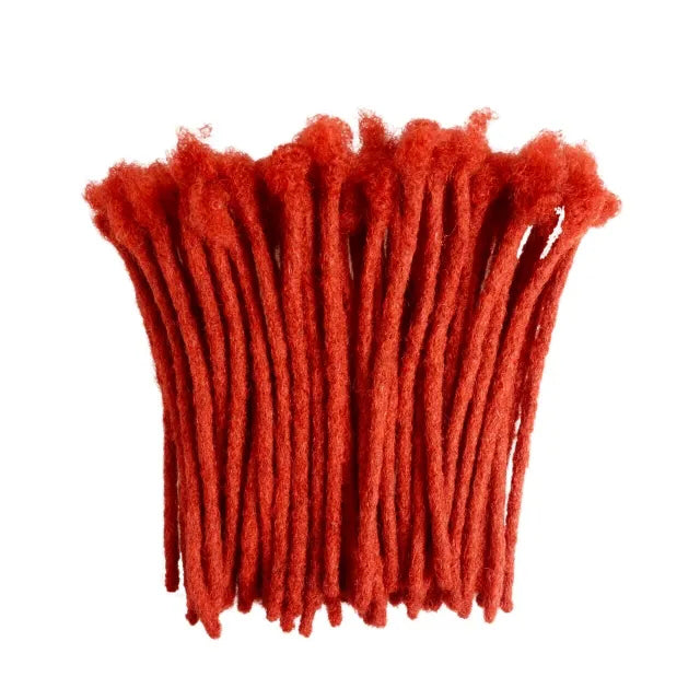 Exyhair Red Crochet Dreadlock Extensions 100% Human Hair (Free crochet hook + Free shipping)