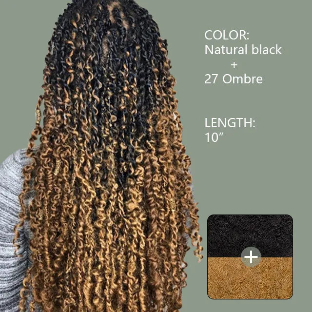 Colour 1B/27 Ombre Afro kinky Bulk Human Hair For Twisting and Braiding Dreadlock Hair