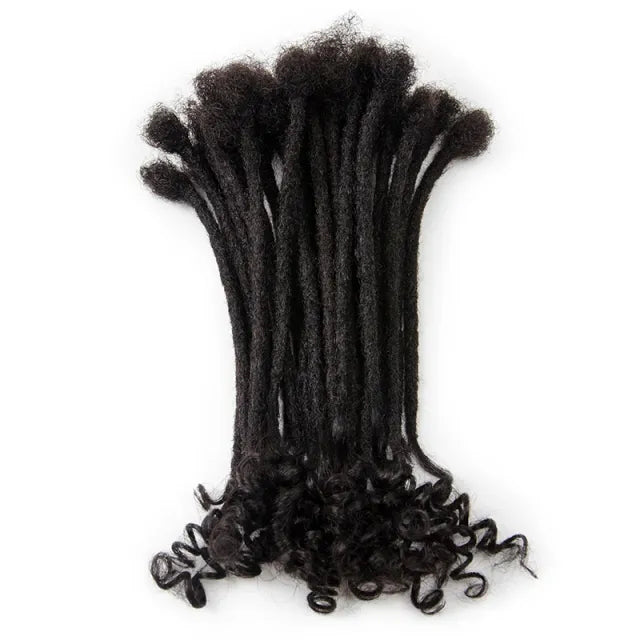 Exyhair High Quality Afro Kinky 100% Human Hair Crochet Dreadlocks with Human Curly Ends ( Free crochet hook + Free shipping)