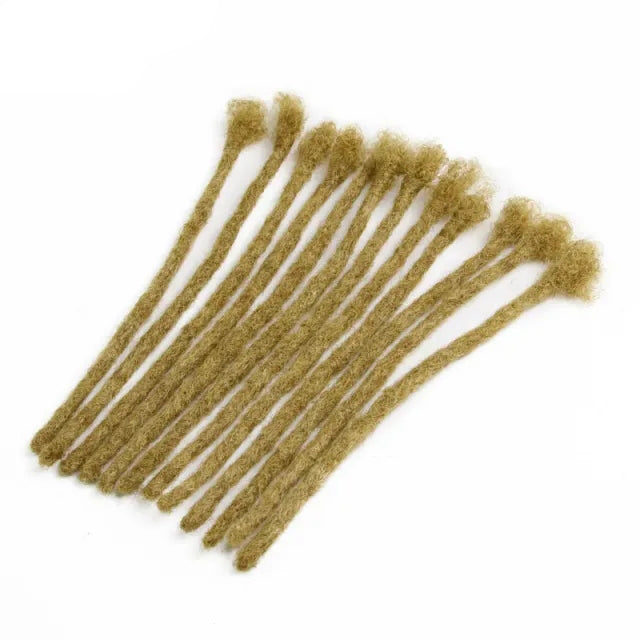 Exyhair Color 27 Afro Kinky Human Hair Loc Extensions High Quality Crochet Dreadlocks with Free Hook and Free Shipping
