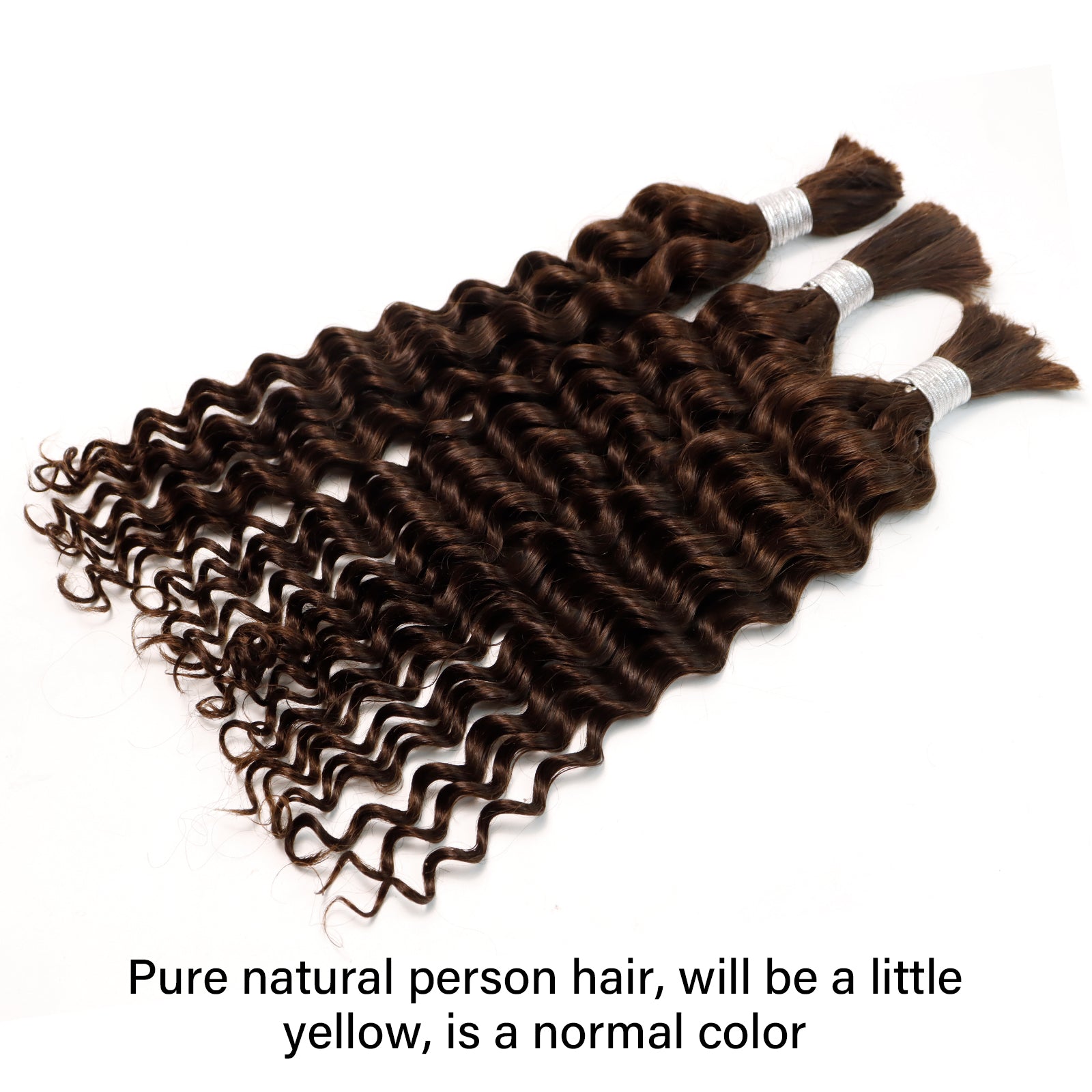 Exyhair 60G Water Wave Natural Black Bulk Human Hair Extensions for boho knotless braiding hair, twist, braids and miracle knots