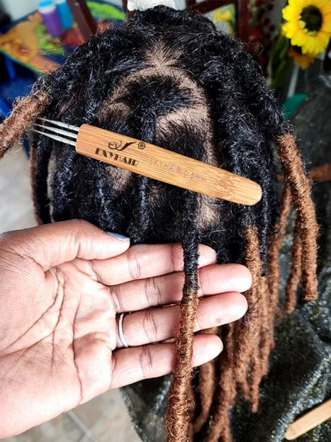 Exyhair #30 Tight Afro Kinky Bulk 100% Human Hair for Ideal to Make/ Repair Afro Hair Braids, Dreadlocks Extension, Afro Twist