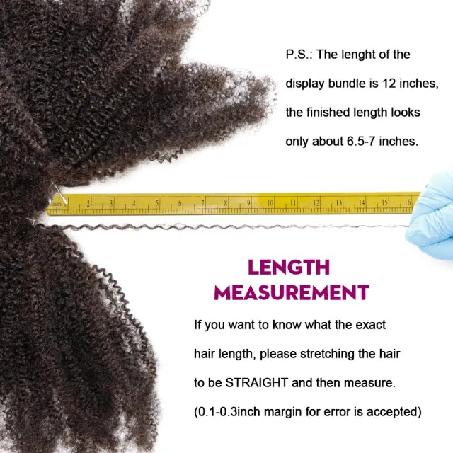 Exyhair Best Selling Tight Afro Kinky Curly for Weaving in 100% Human Weave Hair 4B 4C Hair Extensions 120g Afro Kinkys Curly Hair Bundles