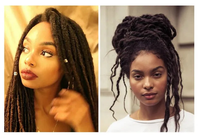 Exyhair #2 Tight Afro Kinky Bulk Human Hair for Draedlock Extensions, Repair Locs, Twists and Braids
