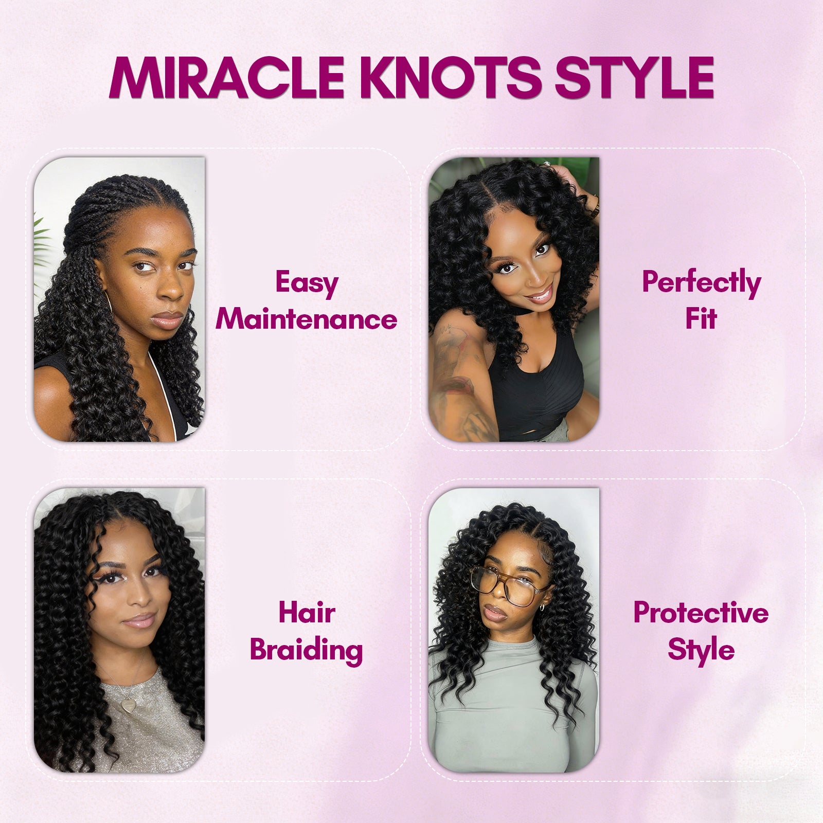 Exyhair 60G Afro Kinky Curly Natural Black Feather Crochet Hair Extension for boho hair, twist, braids and miracle knots