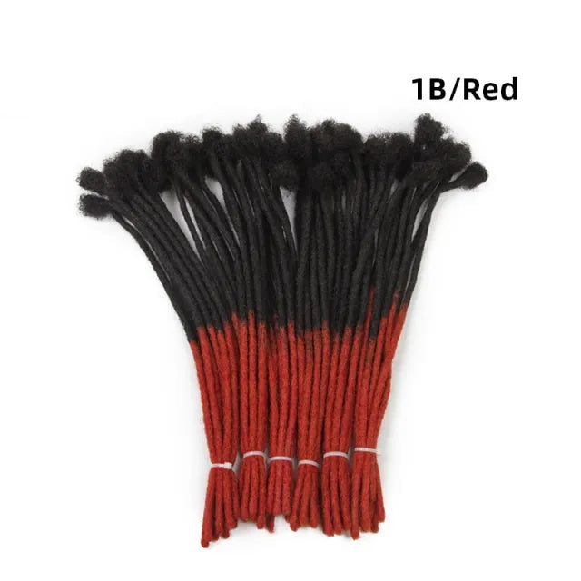 Exyhair Afro Kinky Human Hair Ombre Colors Crochet Dreadlock Extensions ( Free eyelashes + Free shipping)