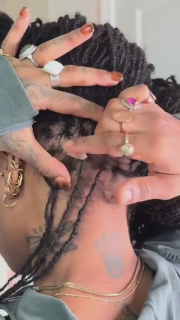 Exyhair 20 inch Afro Kinky Bulk Human Hair for Making Dreadlocks / Repair Afro Hair Braids