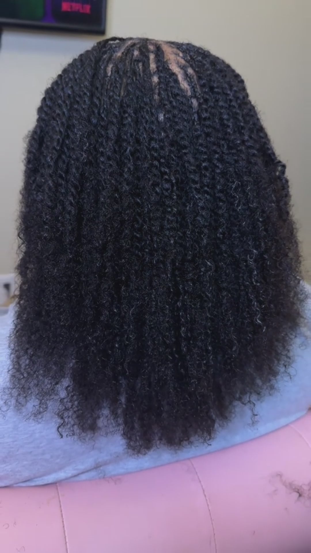 Exyhair 5 Packs 150g Tight Afro Kinky Bulk Human Hair for Dreadlocks Twisting and Braiding with Crochet Hook