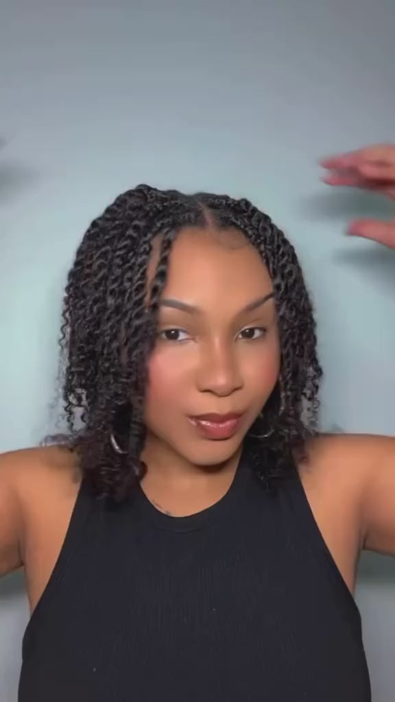 Exyhair 14 inch Tight Afro Kinky Bulk 100% Human Hair for Ideal to Make/ Repair Afro Hair Braids, Dreadlocks Extension, Afro Twist