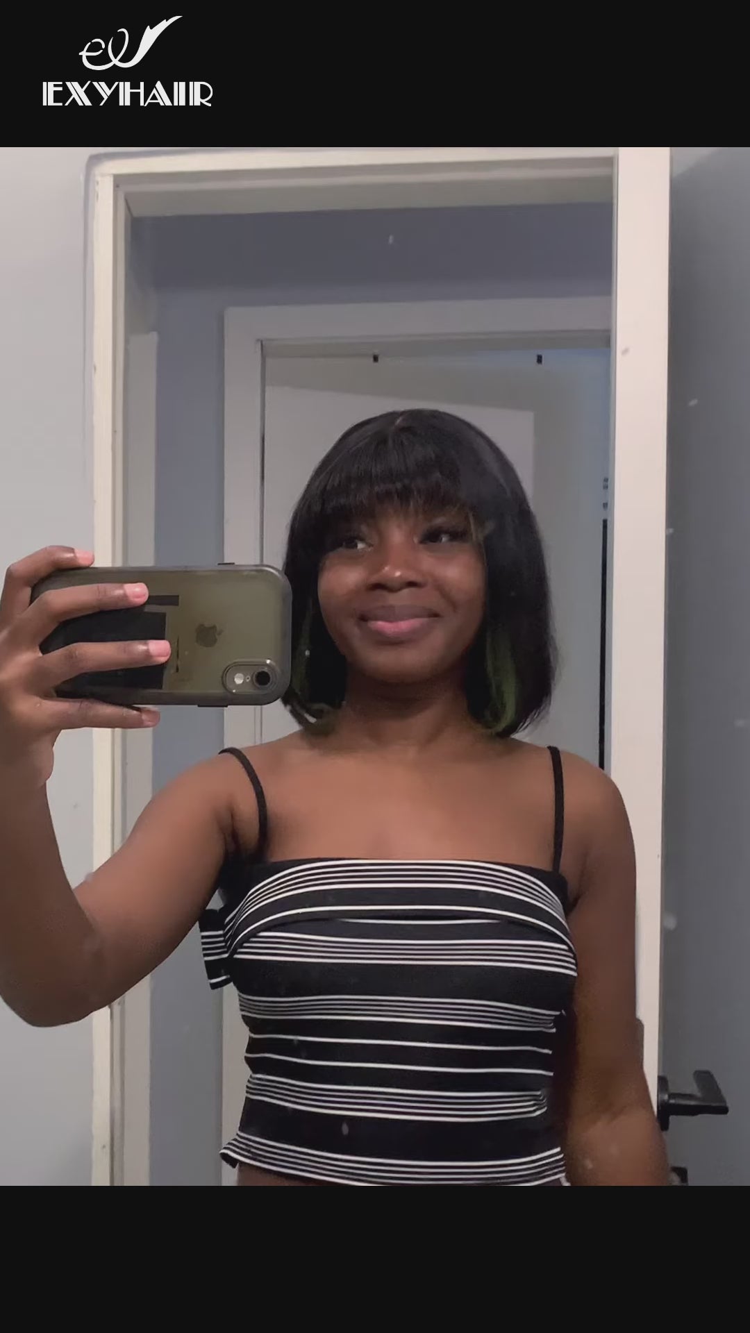 Exyhair Body Wave Short Bob 13*4 Lace Front Wigs 100% 180% Density Human Hair Wigs Pre Plucked Human Hair Wigs