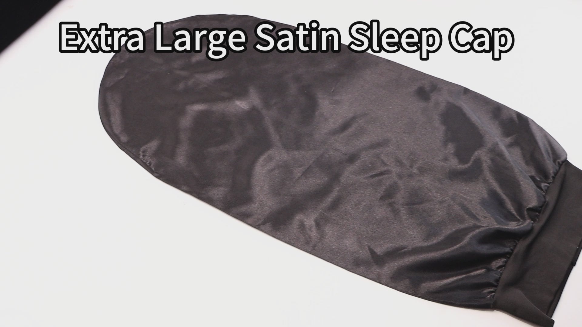 Exyhair Extra Large Satin Sleep Cap for Women with Long Hair, Braids, or Dreadlocks Oversized Night Bonnet for Natural Hair Protection