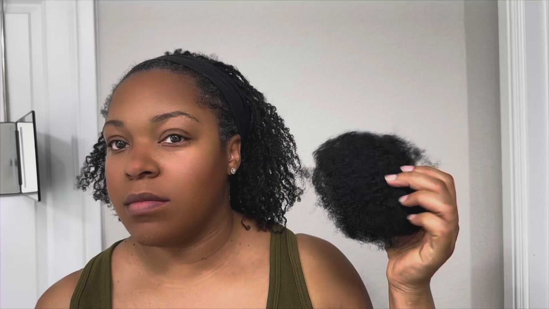 Exyhair 8 inch Tight Afro Kinky Bulk 100% Human Hair for Dreadlocks Twisting and Braiding, Afro Twist, with Crochet Hook