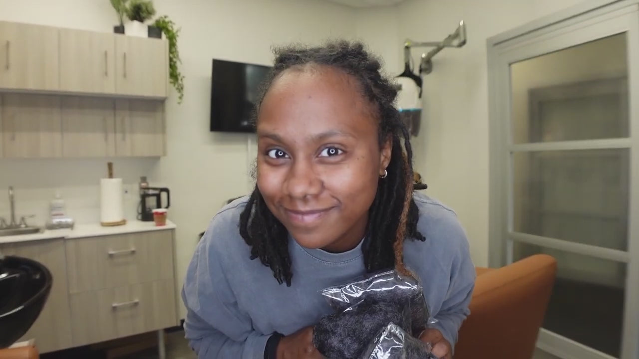 Exyhair #Salt and Pepper Tight Afro Kinky Bulk 100% Human Hair for Ideal to Make/ Repair Afro Hair Braids, Dreadlocks Extension, Afro Twist, with Crochet Hook