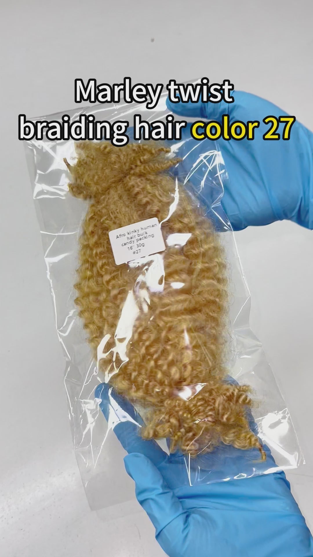 Exyhair #27 Marley Twist Braiding Hair 100% Human Hair for Faux Locs Spring Twist Hair Passion Twist Hair Butterfly Locs Crochet Hair