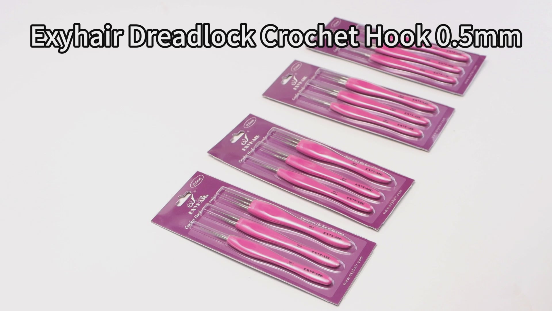 Exyhair Dreadlock Crochet Hook for Hair Dreadlock Needle Tool for Braid Craft Dread Locks Crochet Needles 0.5mm