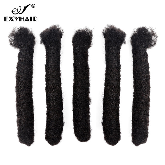 Exyhair Wick Loc Extensions Made with 100％ Human Hair for Men and Women